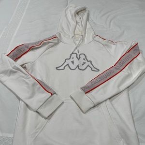 Kappa Logo Tape Apet 2 Hoodie - white